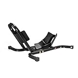 MOTO4U Motorcycle Wheel Chock Stand Wheel Chock Adjustable Cradle Holder 1500lbs Capacity in Black