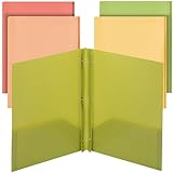 Mr. Pen- Plastic Folders with Pockets and Prong, 5 Pack, Assorted Colors, Pocket Folders, Folders with Prongs, File Folders with Fasteners, 2 Pocket Folder, Folder with Pockets, Two Pocket Folder