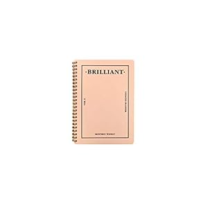 PAPERIAN Brilliant Weekly Scheduler Weekplanner met draadkambinding, ongedateerd, Engelse taal roze – Shell Pink