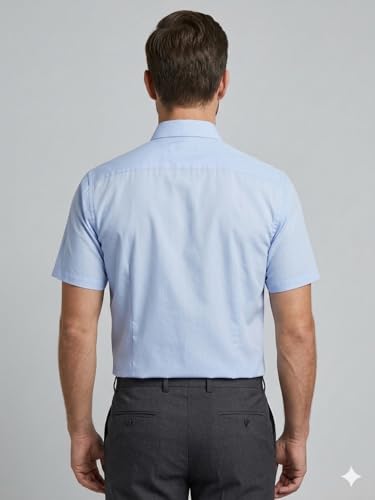 Image of Appel Touch Men's Cotton Blend Formal Shirt Half Sleeves