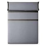HAPPERS Juego de Sábanas Cama 135 Gris - Gris Oscuro Verano Microfibra