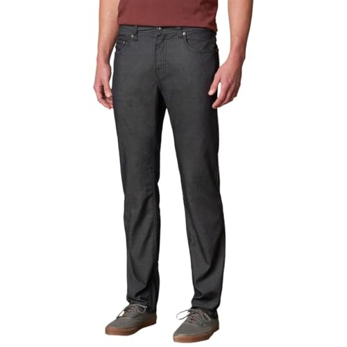 prAna Men's Standard Bridger Jean, Black, 42W 32L