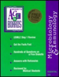 Paperback Mosby's USMLE Step 1 Reviews: Microbiology and Immunology (Ace the Boards Series; Book & 3.5" Diskette) Book
