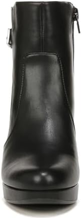 Naturalizer Womens Braxton Platform Ankle Boot Black Crinkle 7.5 M | Image 2