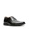 Clarks Men's Tilden Cap Oxford, Black Black Leather, 9 UK #4