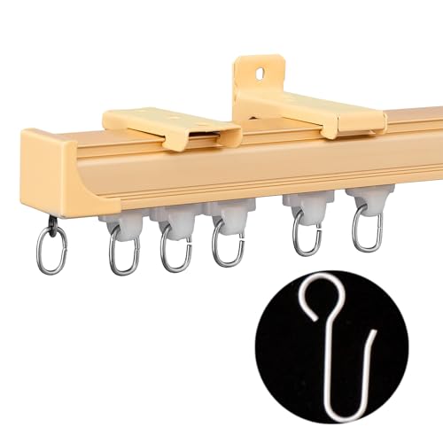 MaKefeile Ceiling Curtain Tracks 9FT,Curtain Track Wall Mount,Ceiling Mounted Sliding