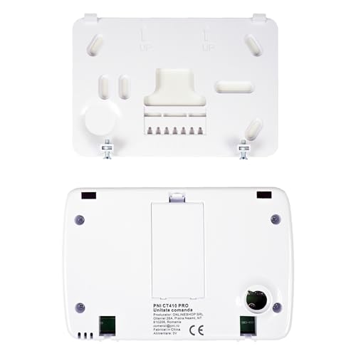 Smart-Thermostat PNI CT410 PRO kabellos, mit WLAN, Steuerung von 2 Zonen über das Internet, für Heizanlagen, Pumpen, Magnetventile, TuyaSmart APP, Hysterese 0,2 Grad C, White