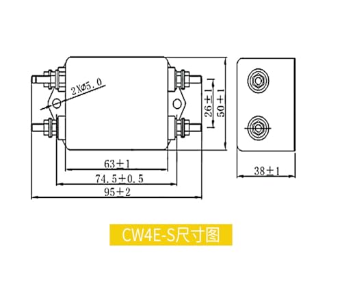 Filtre de puissance monophasé CW4E-3A-S 220V antiparasite haute performance - 3