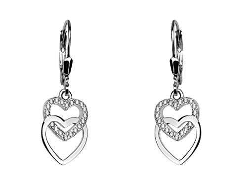Preisvergleich Produktbild SOFIA MILANI Damen Ohrringe Ohrhänger Herz Silber 20453