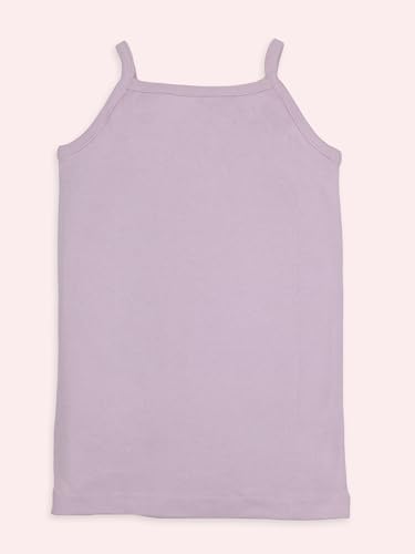 Image of KiddoPanti Girls 100% Cotton Rib Solid Camisole Tank Top Pack of 3