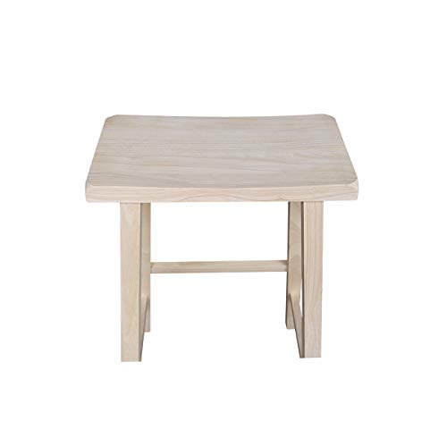 International Concepts 29-Inch Saddle Seat Stool, Unfinished #TOP3