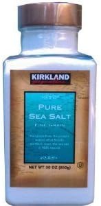 TAOindustryKirkIand Signature pure sea salt, fine grain, 30-oz plastic jar by Costco Wholesale Corporation [Foods]