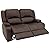 RecPro Charles 58" Powered Double RV Wall Hugger Recliner Sofa RV Loveseat from RecPro