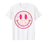 Happy Face Daisy Flower Shirt Preppy Aesthetic Smile Face T-Shirt