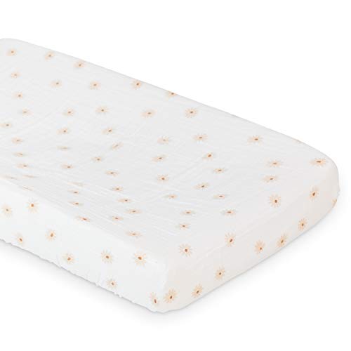 Housse de matelas à langer en coton pour éviter le contact froid du plastique sur bébé