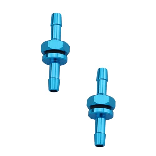DGHAOP 2PCS M6 Model Ship Connecting Drain Spout Aluminium Alloy Marine Engine Cooling Components Remote App Controlled Vehicles Part