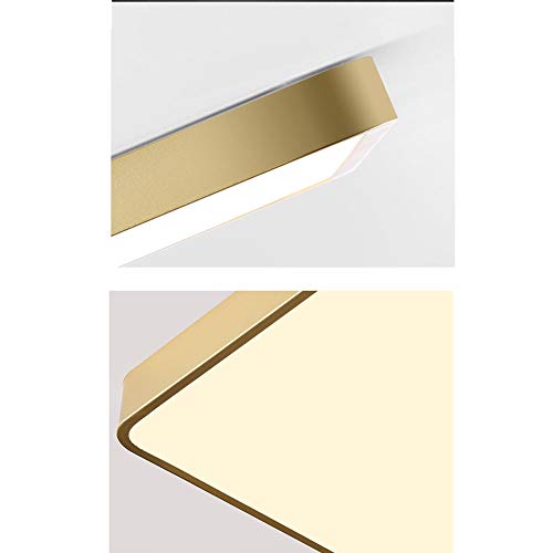 Plafonnier LED carré pour chambre sombre, lumière blanche variable