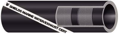 Shields Exhaust/Water Hose Without Wire - Series 200 (Size: 6" x 12 1/2')