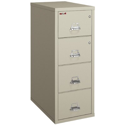 Fireproof 4-Drawer Vertical Legal File Finish: Pewter