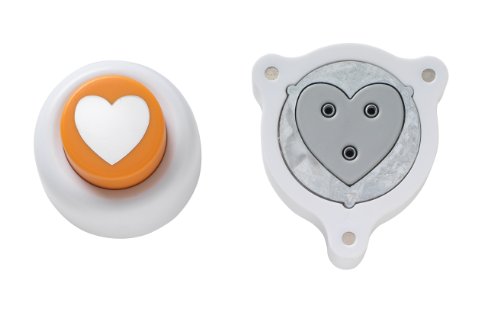 Fiskars Everywhere kit de démarrage perforatrice fenêtre cœur transparent pour scrapbooking créatif