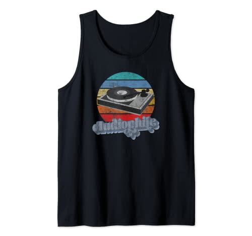 Audiophile with a Retro Turntable (Vintage) Tank Top