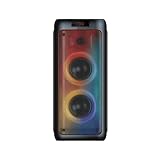 BLAUPUNKT Zestaw DJ Outdoor Bluetooth 300 W + bezprzewodowe słuchawki Bluetooth – mocny głośnik Bluetooth z diodami LED, FM, USB, AUX i mikro karaoke