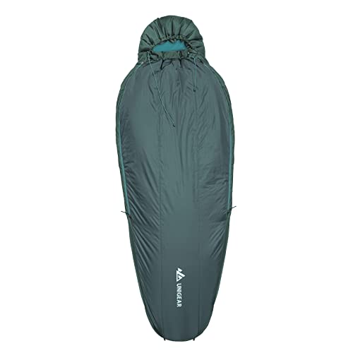 Unigear Campy Trail Sleeping Bag 30°F – Compact, Water-Resistant, Lightweight Mummy Sleeping Bag for Adults and Teens – Camping, Hiking, Backpacking, Great for 3 Season ray