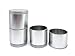 Produktbild Perfekto24 Gewürzdosen 4er Set stapelbar  Vorratsdosen Set Silber  Ideal für alle Gewürze (Luftdicht und BPA-frei)