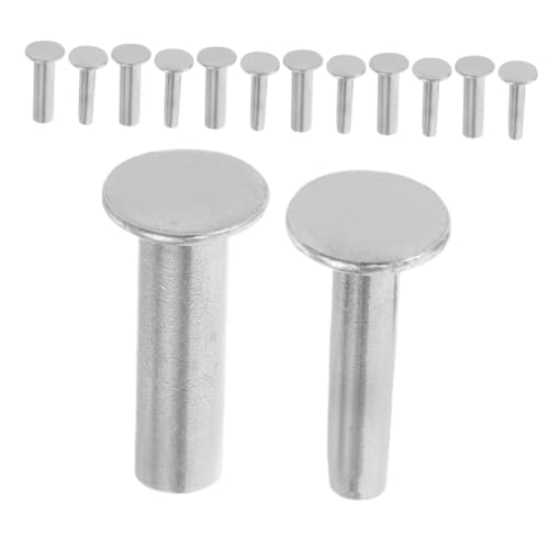 UTHCLO 7 Pairs Knife Pins for Handle Diy Cutter Handle Rivet Set Stainless Steel Rivets for Knife Handle Riveting Tools Safe Hardware for Kitchen Cutlery