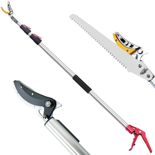 FLORA GUARD Teleskop-Astschere 1,4-3,05m - Mit Sägeblatt Für Gartenarbeit