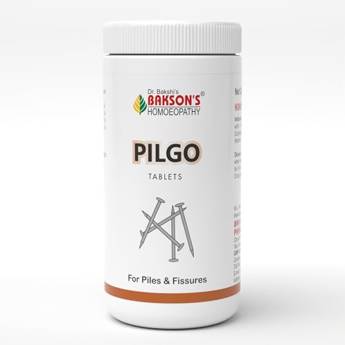 Image of Dr. Bakshi's Bakson's Homoeopathy Pilgo Tablets, For Bleeding & Pain Associated With Piles, 200 Tablets