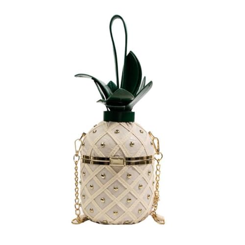 Sac main de luxe avec chaîne pour dames et rivets géométriques chic