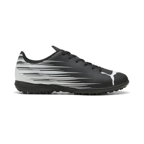 Puma Men's ATTACANTO Turf Trainer Soccer Cleat, Puma Black-Puma White, 9.5