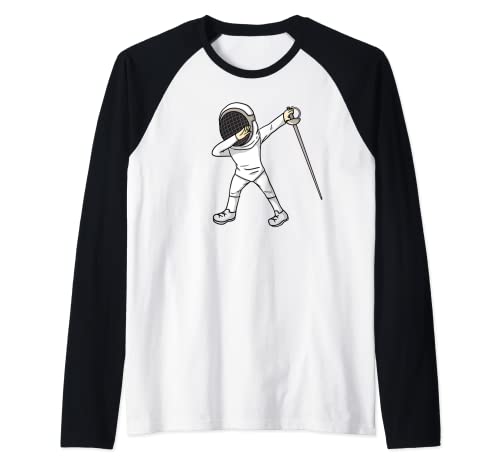 Scherma Dabbing per il giocatore del recinto Fencer Coach Maglia con Maniche Raglan