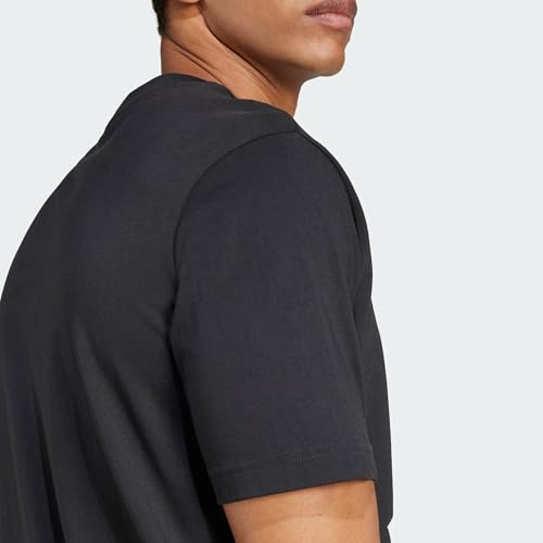 adidas Herren Essentials Big Logo Single Jersey Shirt, Black/White, XXL – Ansicht 8