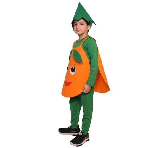 Image of Kaku Fancy Dresses Fruit and Vegetable Costume Paper Cutout with Cap For Kids | Healthy Food Costume For Boys & Girls (Tracksuit Not Included)