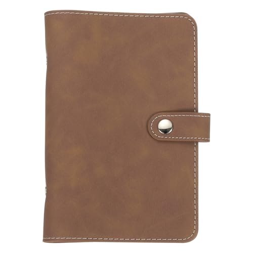 Carpeta de piel sintética de tacto suave con protector de hojas sueltas A6