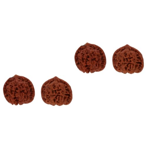 FOMIYES 4 Pcs Walnut Fitness Hand Play Hand Exercise Balls Hand Massage Ball Message Ball Hand Massager Hand Ball Walnut Massage Balls Massage Roller for Leisure Ball