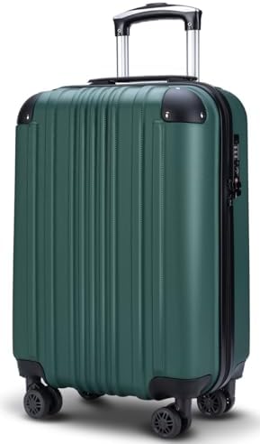 （09:30時点） [Bargiotti] ABSスーツケース キャリーバッグ キャリーケース 大容量 超軽量 TSAロック ダブルキャスター 静音 旅行 ビジネス… (グリーン, Medium)