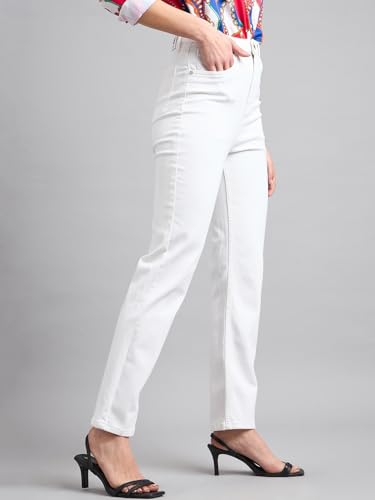 Image of Style Quotient Women Tinted Blue HIGH Rise Straight FIT Jeans