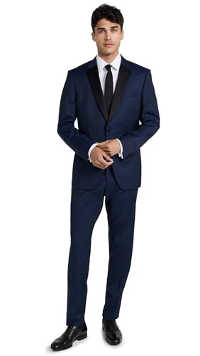 BOSS Men's Slim Fit Tuxedo, Navy, Blue, M