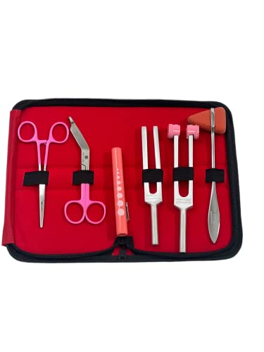 6 pcs Reflex Percussion Taylor Hammer Penlight Tuning Fork C 256 C 512 Lister Bandage Scissors CYNAMED