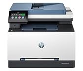 HP Color LaserJet Pro 3302fdw 499Q8F, Stampante Multifunzione A4, Stampa Fronte e Retro Automatico, 25 ppm B/N e a Colori, USB, Wi-Fi, Ethernet, Fax, Copia, Scansiona, ADF da 50 Fogli, Smart, Blu