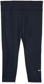 Nike Women's One Tight Crop Plus, Black/White, 3X