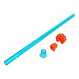 WORKER 50cm Blow Scar Barrel Shooting Darts by Mouth Funny Toy for Nerf Dart