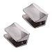 KES Glass Shelf Brackets, Wooden / Tempered Glass Clamp Wall Mount 2 Pack Adjustable SUS 304 Stainless Steel, Brushed Finish, HSB200-2-P2