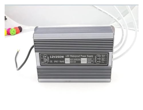 Alimentation LED 12V 250W transfo étanche en aluminium pour ruban extérieur
