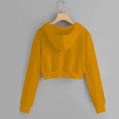 Teen Girls Fall Fashion 2025 Full Zipper Crop Jackets Solid Casual Comfy Gym Tops Outfits Sweatshirt Winter Clothes4