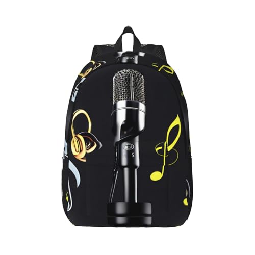 Mochila de viaje para hombres y mujeres que buscan comodidad y diseño musical