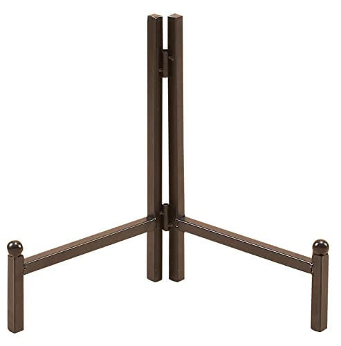 Deco 79 Metal Solid Easel With Foldable Stand, 12" X 1" X 11", Black #TOP6